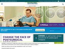 Tablet Screenshot of exparel.com